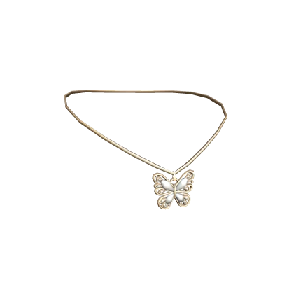 Necklace Gold and White